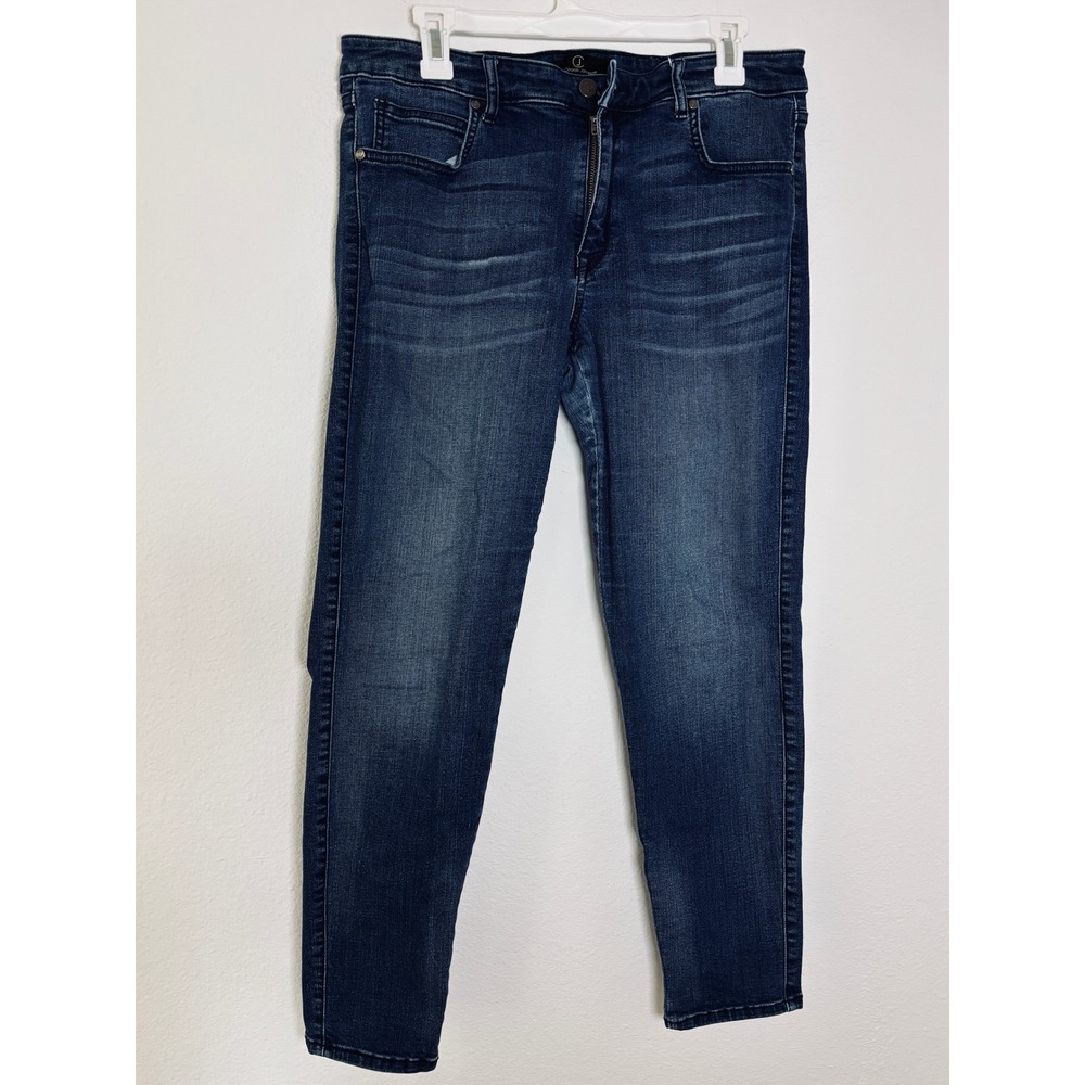 CJ by Cookie Johnson Skinny Jeans Dark Wash Denim Size 32 Stretch Slim Fit